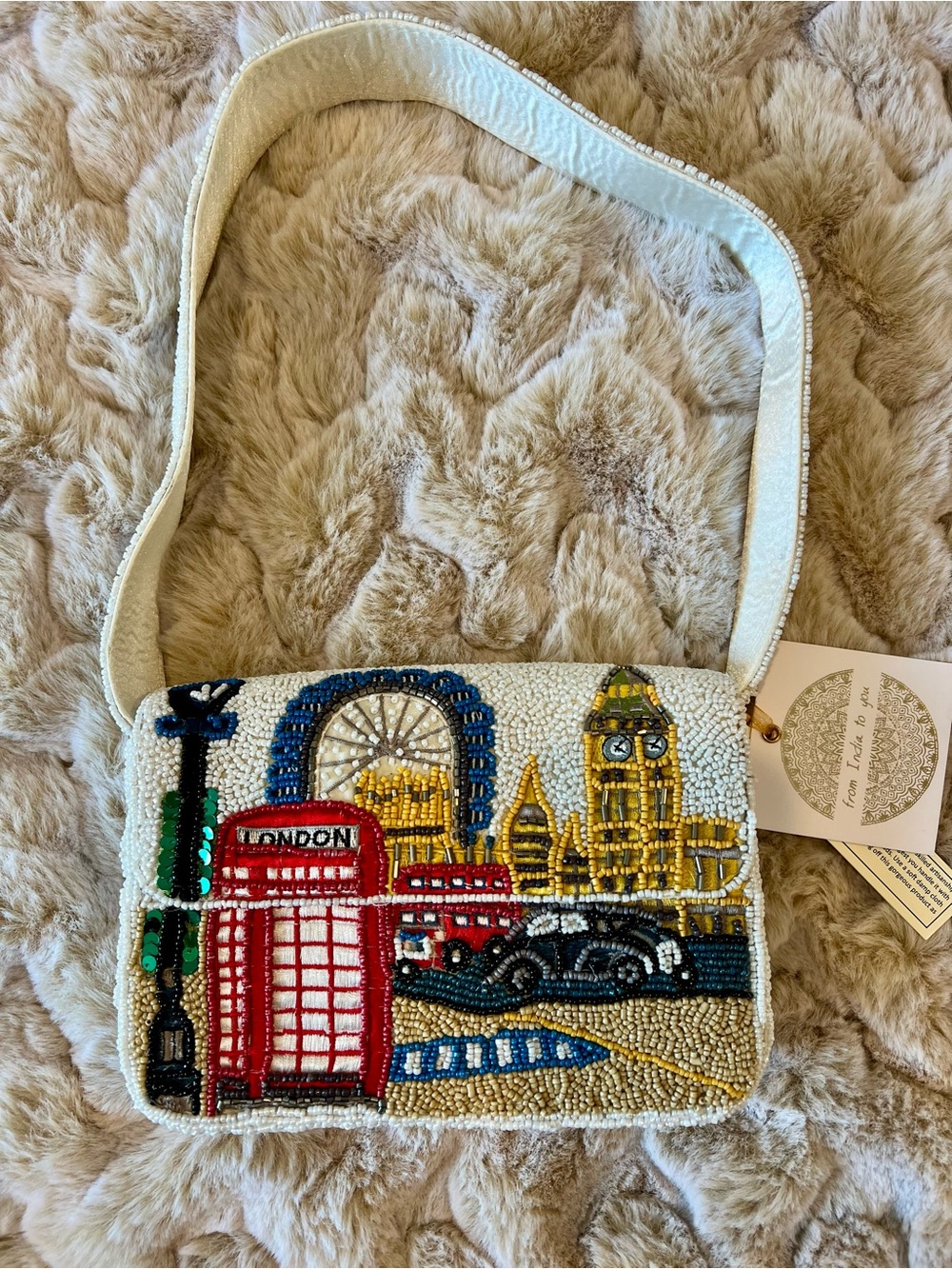 NEW RELEASE London Beaded Shoulder Bag NWT